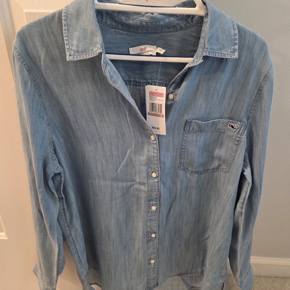 Vineyard Vines Soft Denim Button-Up Shirt